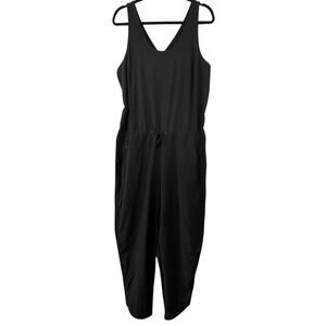 Patagonia Women's Black Fleetwith Romper Jumpsuit NWT Size XL